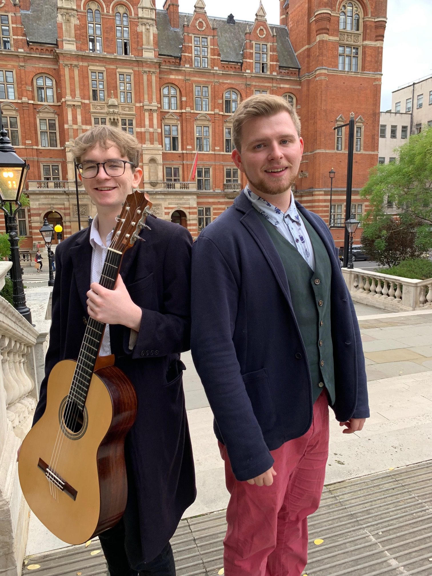 Baritone Sam Hird heads home with guitarist Tom Bennett for A Winter ...